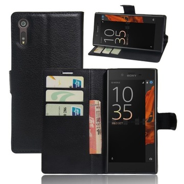 ETUI PORTFEL LITCHI, POKROWIEC DO SONY XPERIA XZ