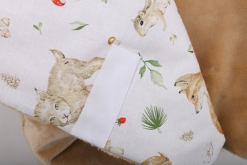 OTULACZ DO FOTELIKA WÓZKA NOSIDEŁKA ZAPINANY CIEPŁY BAWEŁNA PLUSZ BABYMAM