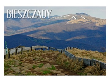 BIESZCZADY - Szlak turystyczny - Magnes na lodówkę