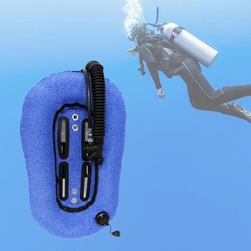 Дайвинг Donut Wing Одиночный бак Профессиональный бак для дайвинга Синий