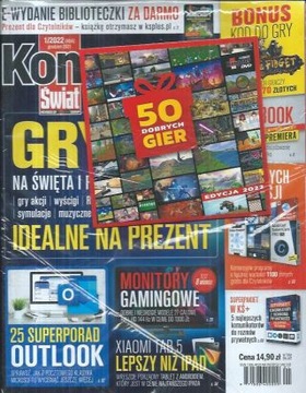 Komputer Świat 1/22 50 DOBRYCH GIER NA DVD