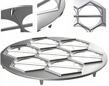 FORMA FOREMKA PIEROŻNICA DO PIEROGÓW USZEK PIEROGI RAVIOLI WYKROJNIK