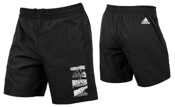 2754 SPODENKI ADIDAS MĘSKIE KIESZENIE NA ZAMKI CZARNE SPORTOWE SZORTY XL