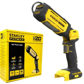 STANLEY FATMAX V20 АККУМУЛЯТОРНАЯ ЛАМПА ДЛЯ МАСТЕРСКИХ 18В SFMCL050B 3LED SOLO