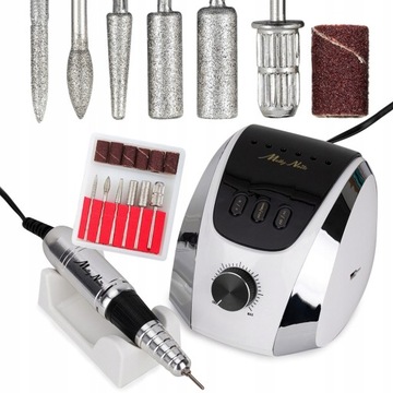 FREZARKA DO PAZNOKCI M13 MANICURE PEDICURE MOCNA 68W + ZESTAW FREZÓW