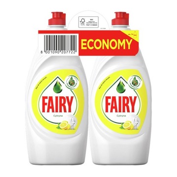 Fairy płyn do mycia naczyń cytryna 2x900ml