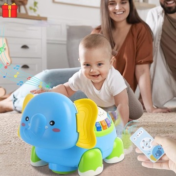 ИНТЕРАКТИВНАЯ ИГРУШКА БЕГАЮЩИЙ СЛОН СО СВЕТОВЫМ ЗВУКОМ