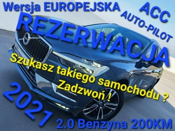 Volvo XC60 II 2021 Volvo XC 60 2.0 B4 Europa 200KM SKÓRA ACC 1 ręka