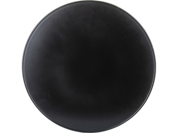 MARMUR Dekoracyjna okrągła TACA 37 x 4 cm Z uchwytami - CZARNO-ZŁOTA