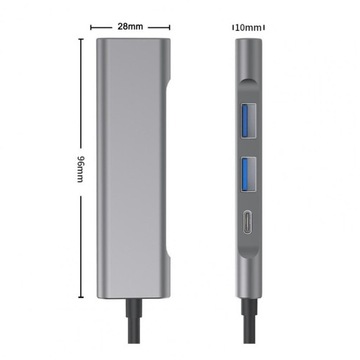 ХАБ USB-C -> HDMI 2xUSB 3.0 PD THUNDERBOLT MacBook M1 АДАПТЕР СТАНЦИЯ 4в1