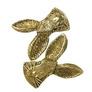 2PCS CABINET KNOBS RABBIT HEAD CABINET HANDLES