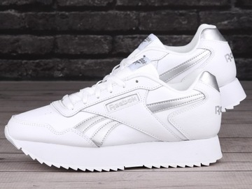 Buty damskie sneakersy Reebok GLIDE RIPPLE DOUBLE WHITE SKÓRA