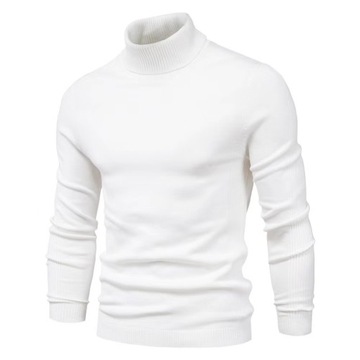 ELEGANCKI GOLF SWETER MESKI BAWELNA DZIANE SWETEY