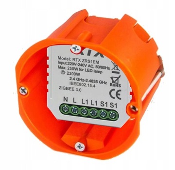 Модуль реле RTX 2ob Zigbee Tuya работает без N