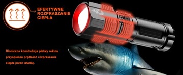 ОЧЕНЬ ЯРКИЙ ТАКТИЧЕСКИЙ СВЕТОДИОДНЫЙ ФОНАРЬ 50000лм ВОДОНЕПРОНИЦАЕМЫЙ USB
