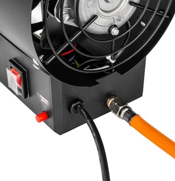 NAGRZEWNICA GAZOWA NA BUTLĘ DMUCHAWA DUŻA MOC 25 KW + WĄŻ REDUKTOR