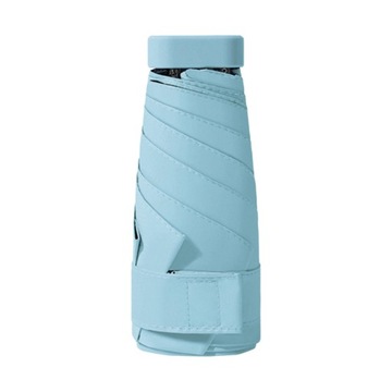 Travel Umbrella Sun Protection Portable Light Blue