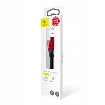 USB-КАБЕЛЬ BASEUS STRONG LIGHTNING ДЛЯ APPLE IPHONE 2A 23 СМ