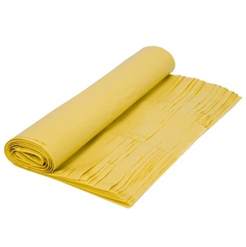 Worki na śmieci odpady Plastik Metal 120l Żółte 20 szt. Grube Mocne