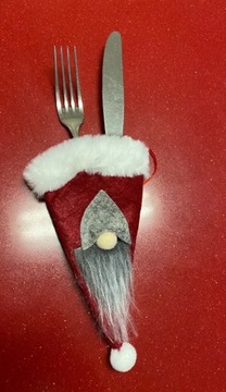 Декоративный новогодний футляр для столовых приборов Скрзат 1 шт.