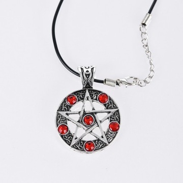 Пентаграмма ожерелье красные камни сверхъестественные из этого мира декан