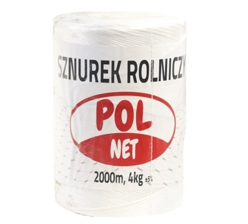 Sznurek rolniczy 2000 m, 4 kg, 1-sztuka (1kg=500 metrów) Tex-2000 POL NET
