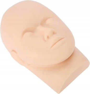Силиконовый тренировочный манекен для тренировки ресниц, бровей, макияжа.