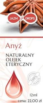 ANYŻ NATYRALNY OLEJEK ETERYCZNY 12 ML