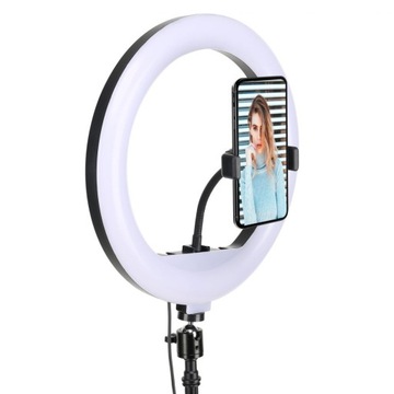 Светодиодная кольцевая лампа 80 Вт, 30 см, пульт дистанционного управления + штатив, 220 см, для макияжа YouTube