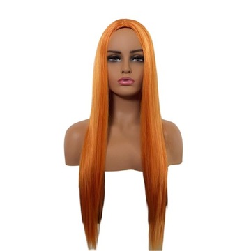 Peruka ruda rudy ogień rude peruki orange pomarańcz + czepek GRATIS