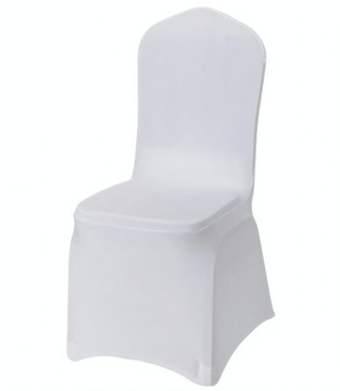 POKROWCE POKROWIEC NA KRZESŁA KOMUNIA ŚLUB BIAŁE BANKIETOWE 200g 50 sztuk