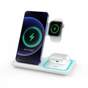 30W 3 in 1 Wireless Charger Stand For iPhone 14 13 12 11 Apple Watch