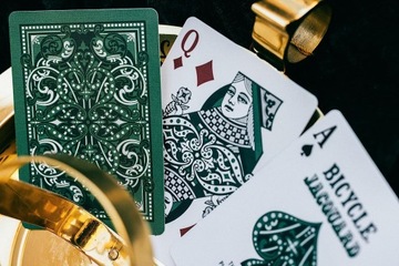 Игральные карты ВЕЛОСИПЕД ЖАККАРД узор ткани