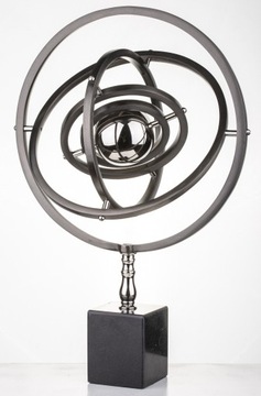 Серебристо-черная астролябия, украшение для офисного стола, подарок