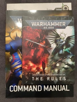Warhammer 40k The Rules + Command Manual zestaw archiwalne podręczniki