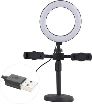 Lampa Pier?cieniowa Komputera, 6-calowa Lampa Pier?cieniowa LED Uchwyt