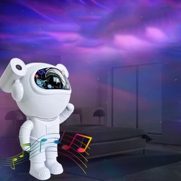 ПРОЕКТОР GALAXY ASTRONAUT BLUETOOTH НОЧНАЯ ЛАМПА ГРОМКОГОВОРИТЕЛЬ ДЛЯ ДЕТЕЙ + ПУЛЬТ ДИСТАНЦИОННОГО УПРАВЛЕНИЯ