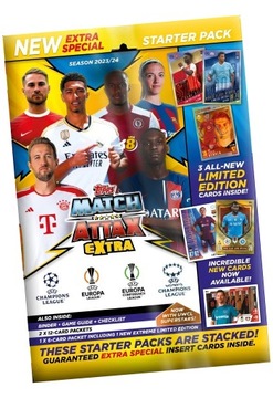 MATCH ATTAX EXTRA 2023/2024 STARTER PACK - ZESTAW STARTOWY, ALBUM, SASZETKI
