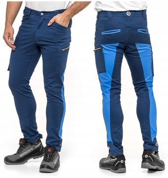 SPODNIE ROBOCZE TUBBOS SLIM STRETCH R 62 ELASTYCZNE DOPASOWANE WYGODNE