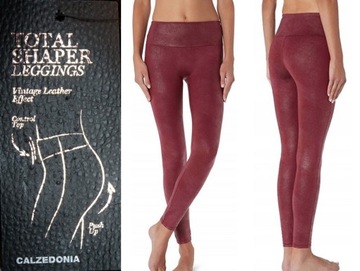 CALZEDONIA Legginsy TOTAL SHAPER PUSH UP skóra S/36