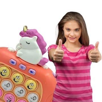 POP IT POPIT ИГРА ЭЛЕКТРИЧЕСКАЯ АНТИСТРЕССОВАЯ ИГРА НАВЫКИ ЕДИНОРОГ