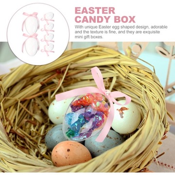 6PCS EASTER EGG SHAPE CANDY BOX FESTIVAL CANDY