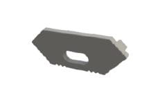 ZAŚ SZARA Z OTWOREM PROFILU ALUMINIOWEGO LED GLC1