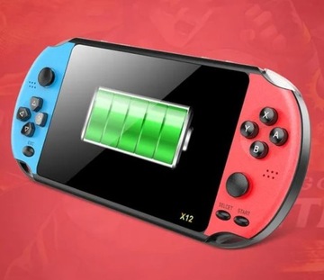 ПОРТАТИВНАЯ ИГРОВАЯ КОНСОЛЬ X12 РЕТРО С МНОГОИГРАМИ 5,1 ДЮЙМА