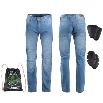 Męskie jeansowe spodnie motocyklowe W-TEC 5XL