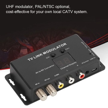Модулятор UHF TV LINK TM70, преобразователь AV в RF IR