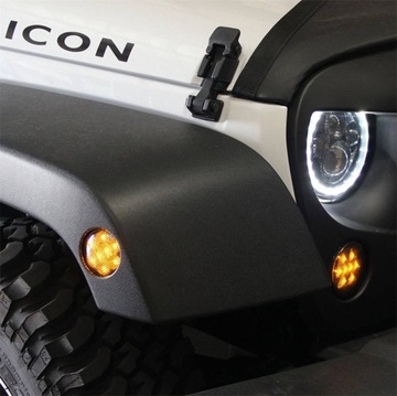 KONTURA LAMPY BOČNÍ SMĚROVKY JEEP WRANGLER JK 2007-18 LED OBRYSY