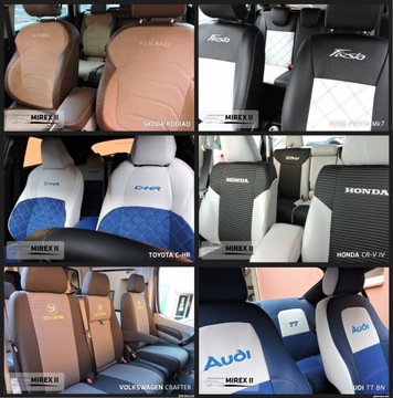 Чехлы кожа и алькантара на VW Touran I 5 мест.