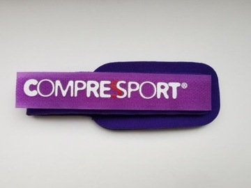 Compressport Timing Chip - opaska na chip fioletowa