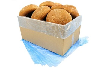 Пакеты ПНД синие для контейнеров Е2 для мяса и хлеба - 1000 шт.